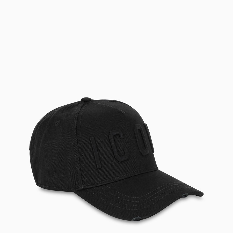 dsquared icon black cap