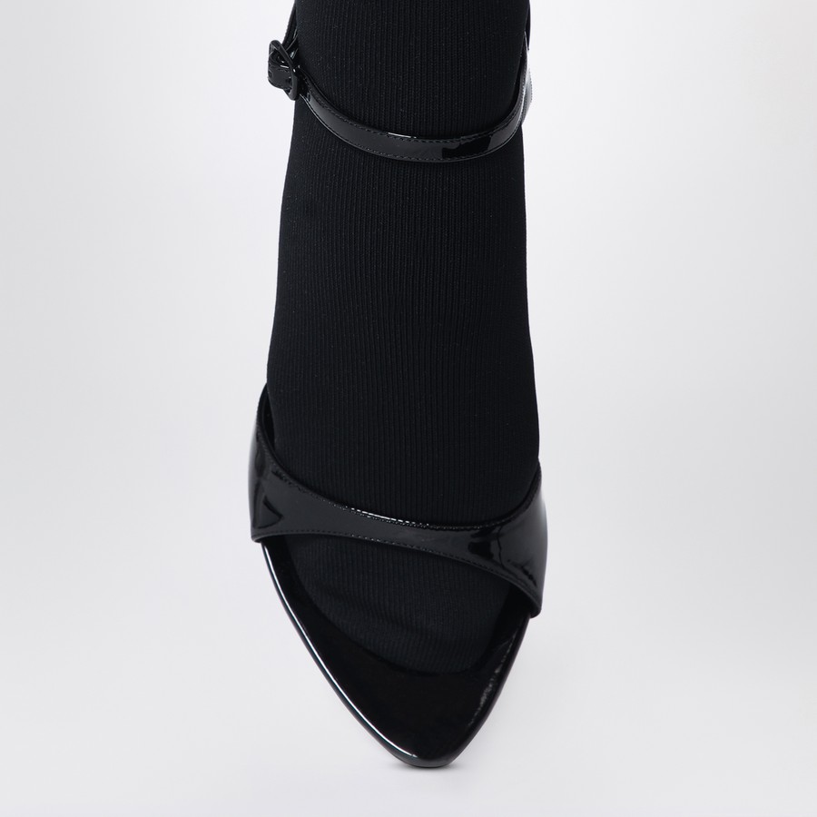 サンダル・ミュール Balenciaga Avenue Sock Black Sandal Balenciaga Avenue Ankle-Strap Sock Sandals - Bergdorf Goodman