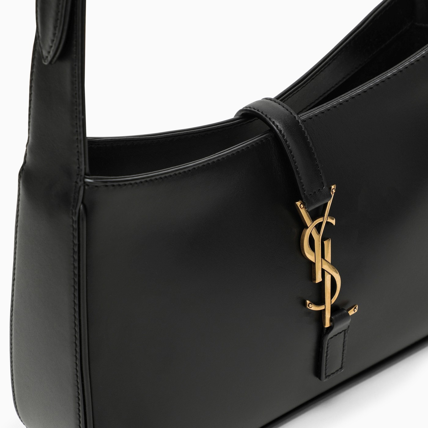 Saint Laurent Sac port?� ?�paule noir en cuir avec monogramme | TheDoubleF