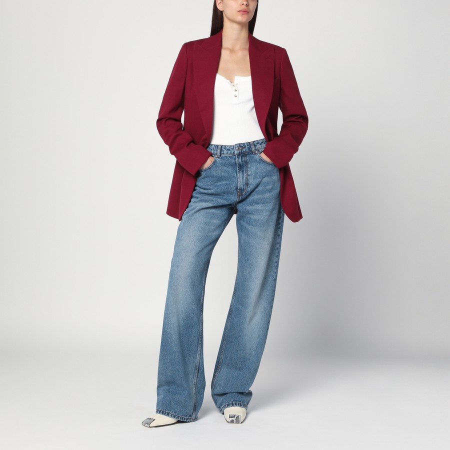 ジャケット STELLA MCCARTNEY SINGLE-BREASTED JACKET IN JAZZBERRY WOOL Stella McCartney Single-breasted jacket in jazzberry wool