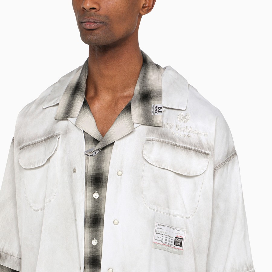 Mihara Yasuhiro Double Layerd Shirt Grey（Maison