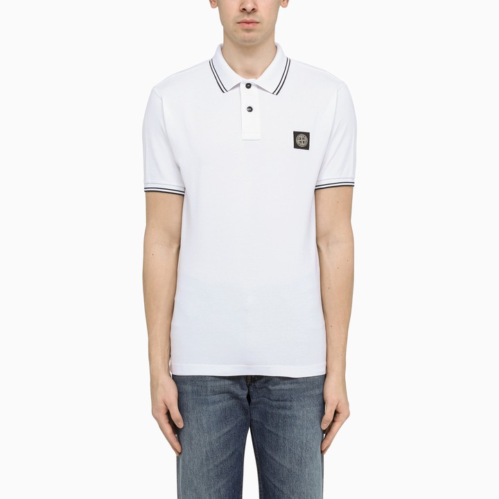 red stone island polo