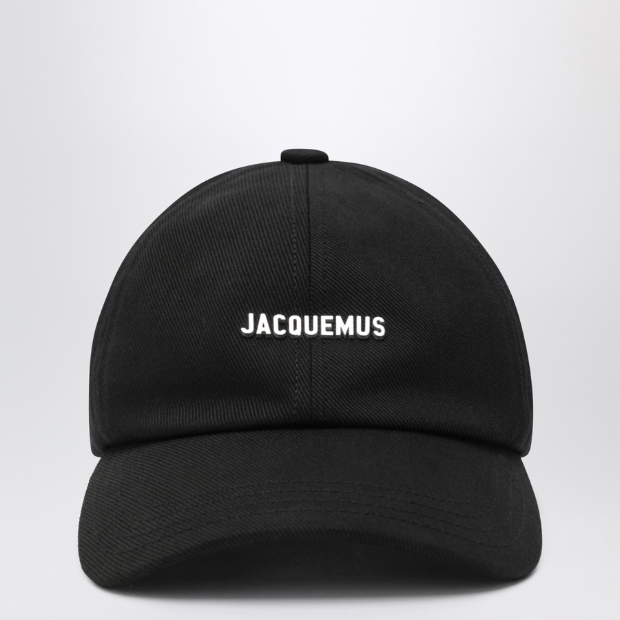JACQUEMUS 黒 キャップ JACQUEMUS Black baseball cap with logo | TheDoubleF