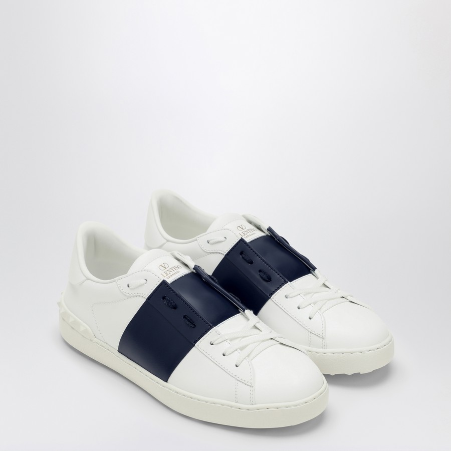 Valentino Garavani White/blue Open sneaker | TheDoubleF