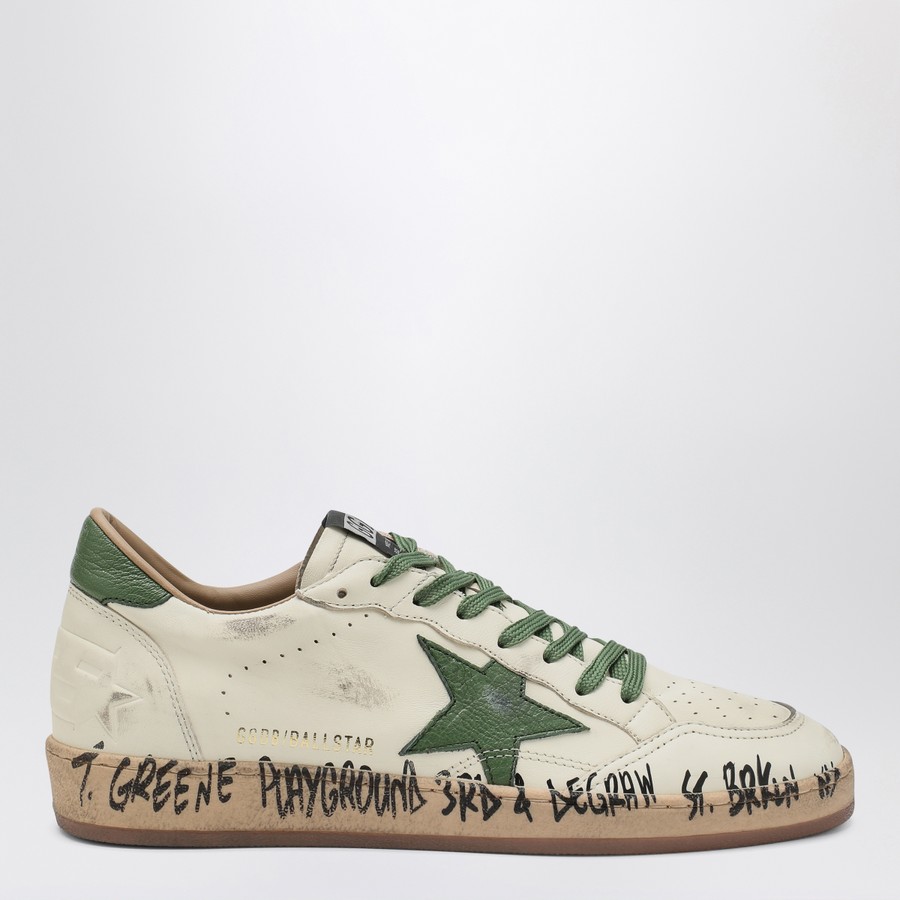 Golden Goose Sneaker Ballstar white/green | TheDoubleF