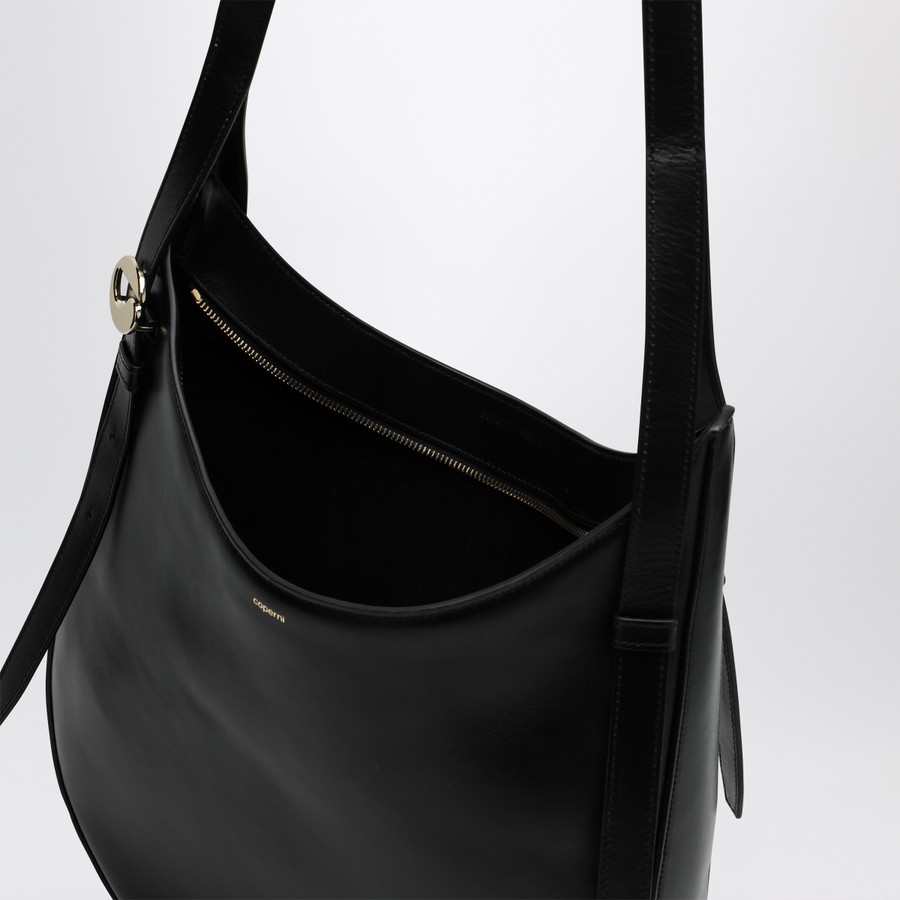Coperni Medium black leather Hobo shoulder bag | TheDoubleF Coperni Medium black leather Hobo shoulder bag | TheDoubleF