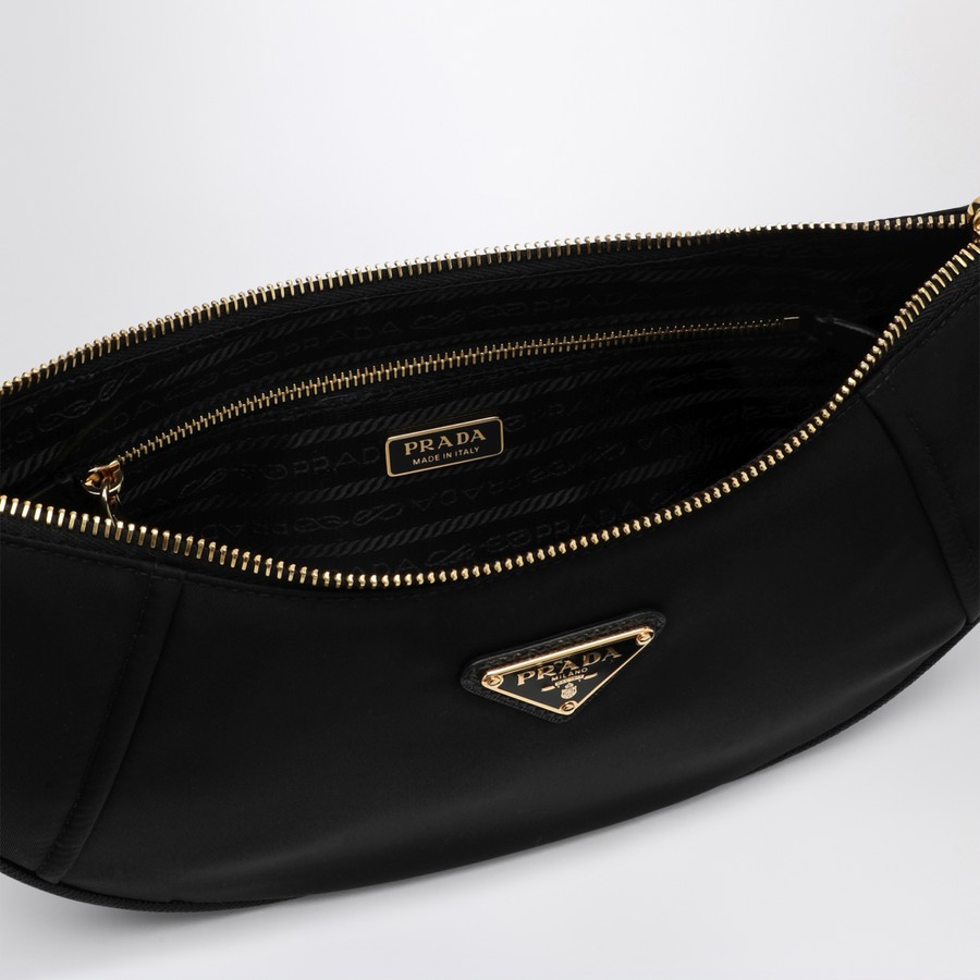 Prada Prada Demi-Lune shoulder bag black in Re-Nylon