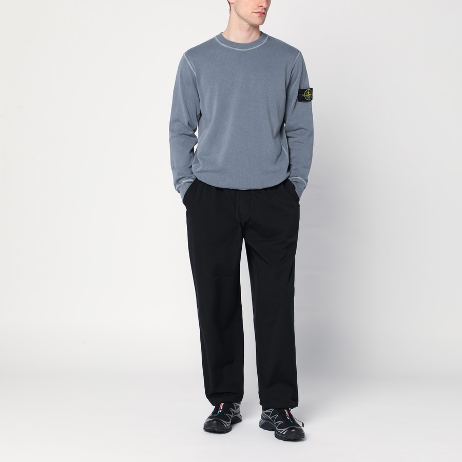 スウェット・トレーナー STONE  AVIO BLUE COTTON SWEATSHIRT スウェット・トレーナー STONE AVIO BLUE COTTON SWEATSHIRT