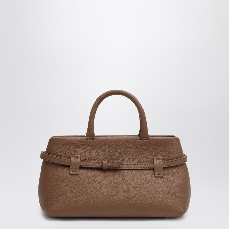 Manu Atelier Le Cambon 25 Mocha Mousse bag in suede TheDoubleF