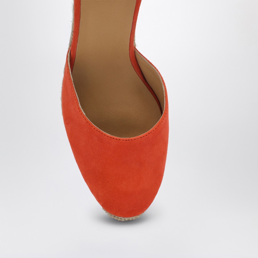 フラットシューズ CASTANER CARINA 8/007 PAPAYA-COLOURED ESPADRILLES Castañer Carina 8/007 papaya-coloured espadrilles | TheDoubleF