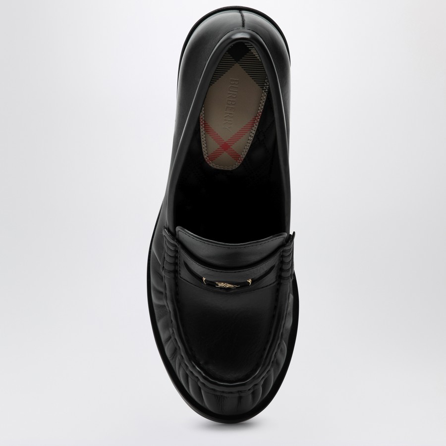 ローファー・オックスフォード Burberry Cadet Black Leather Loafers With Heel Burberry Cadet black leather loafers with heel | TheDoubleF