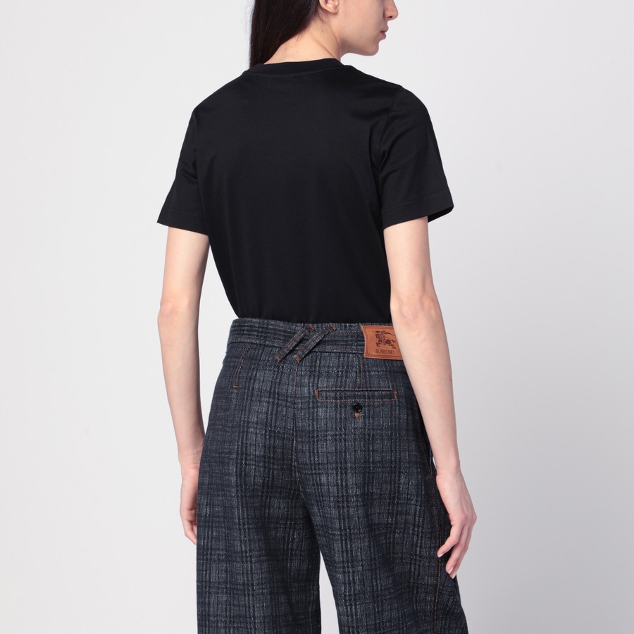 Tシャツ・カットソー BURBERRY BLACK T-SHIRT WITH EQUESTRIAN KNIGHT DESIGN 23688341_53551467_600.jpg