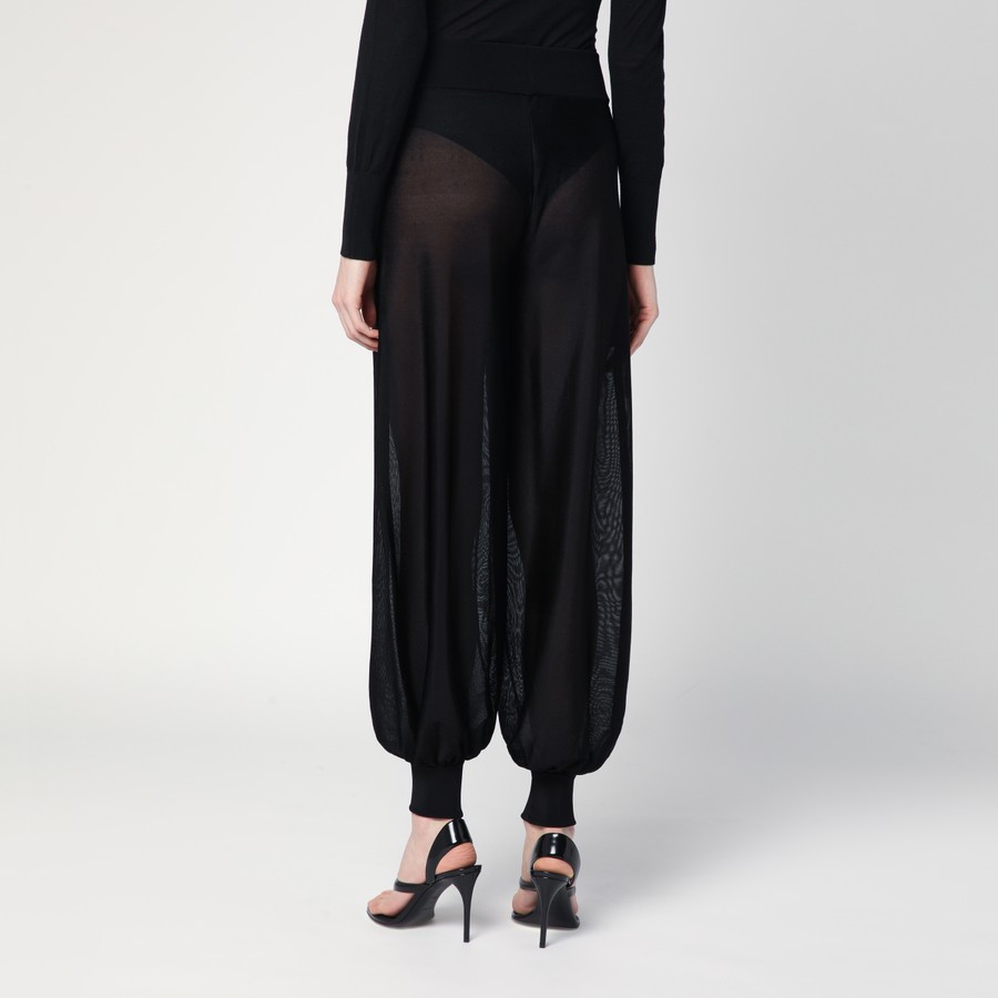 ボトムスその他 Alaia Black balloon pants in viscose knit Alaïa Black balloon pants in viscose knit | TheDoubleF