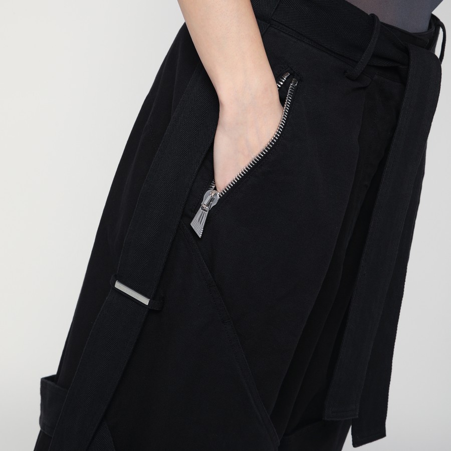 ショートパンツ The Attico Wide black cotton Bermuda shorts The Attico Wide black cotton Bermuda shorts | TheDoubleF