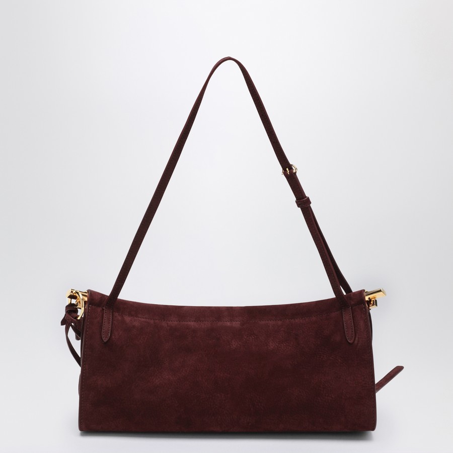 バッグ・カバンその他 Alaia Le Click East West medium bag in garnet red nubuck Alaïa Le Click East West medium bag in garnet red nubuck