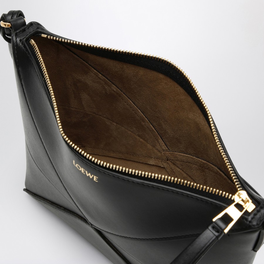 Loewe Puzzle Fold clutch bag black | TheDoubleF