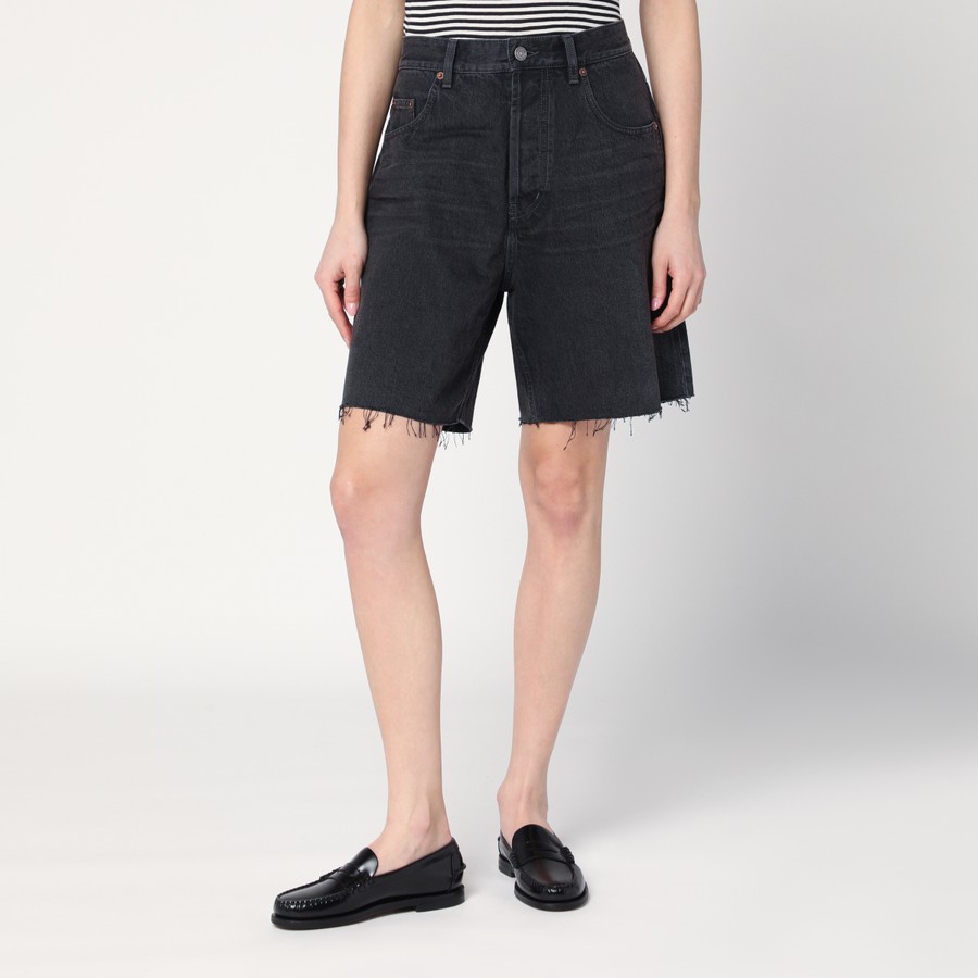 ショートパンツ SAINT LAURENT Woman Short Black 824078Y07YC 1544 bermuda shorts in black vendôme denim | Saint Laurent | YSL EN
