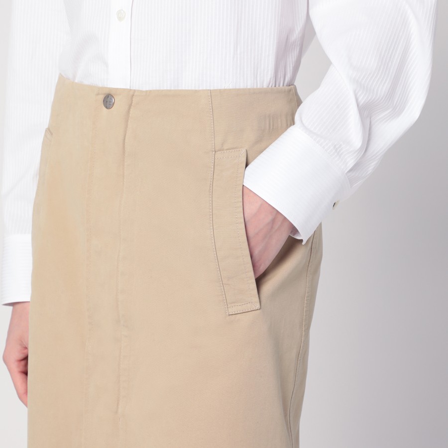 スカート BURBERRY Women Skirts 8102359163568 Beige Burberry Beige cotton skirt | TheDoubleF