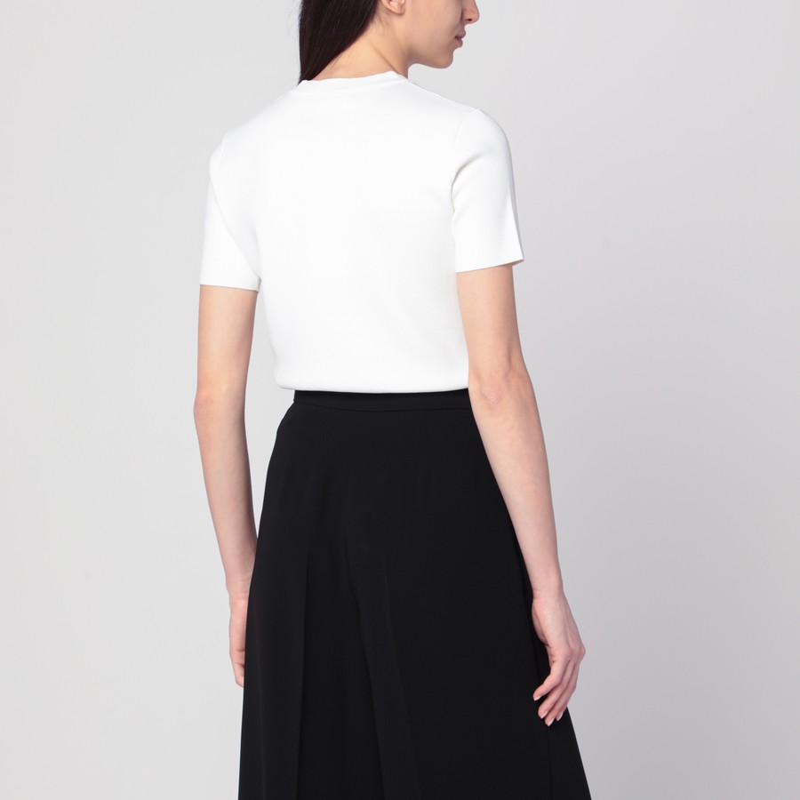 Tシャツ・カットソー MAX MARA IVORY TOP IN CREPE VISCOSE Max Mara Ivory top in crêpe viscose | TheDoubleF