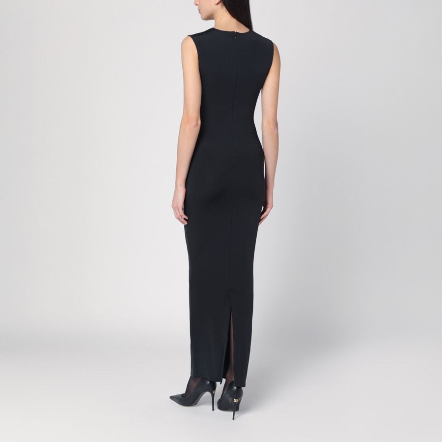 ワンピース ENTIRE STUDIOS LONG BLACK DRESS IN NYLON BLEND Entire Studios Long black dress in nylon blend | TheDoubleF