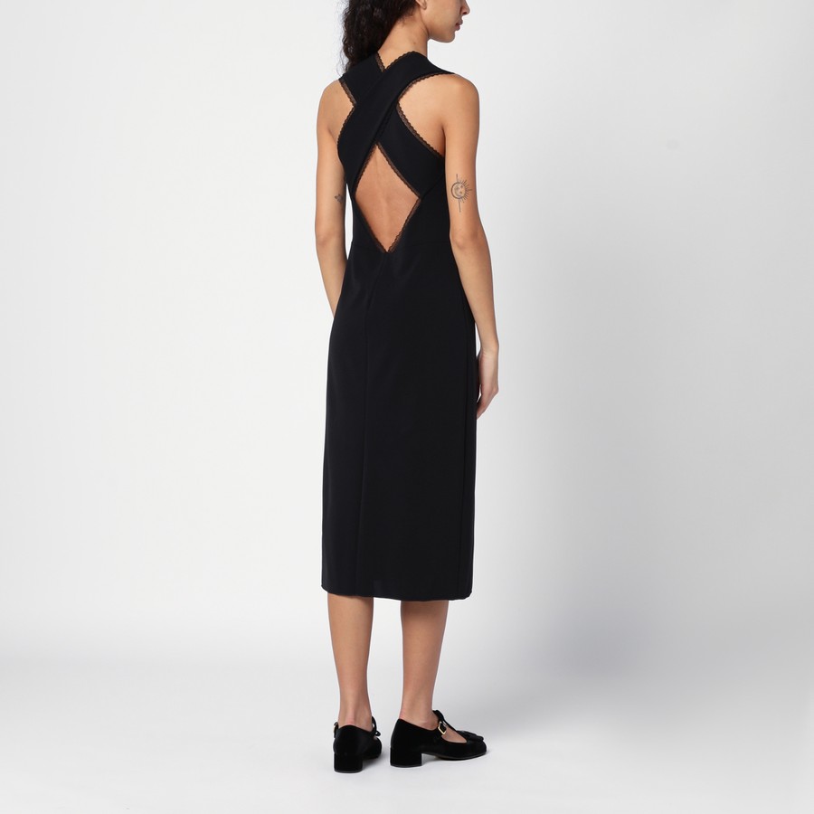 ワンピースその他 Prada Black midi dress with lace details Prada Black midi dress with lace details | TheDoubleF