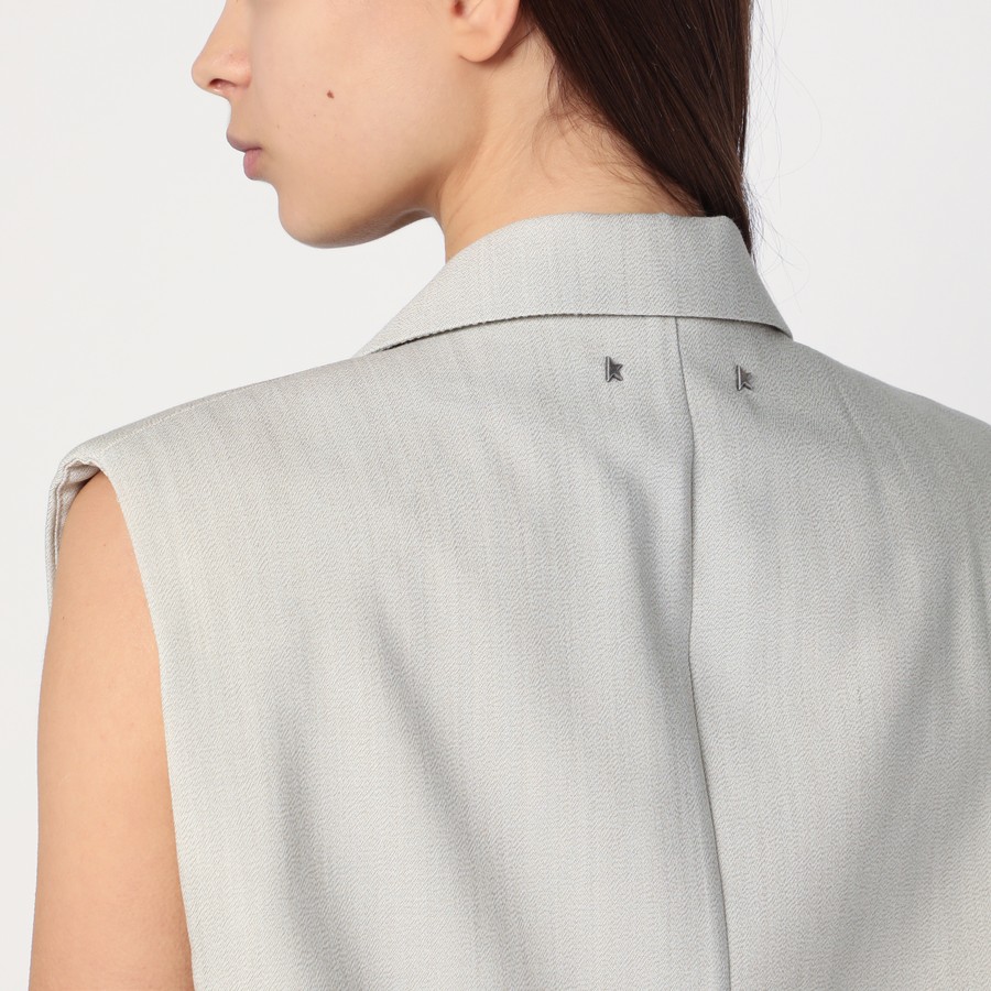 ベスト・ジレ Golden Goose Single-Breasted Vest In Wool Blend Golden Goose Single-breasted vest in wool blend | TheDoubleF