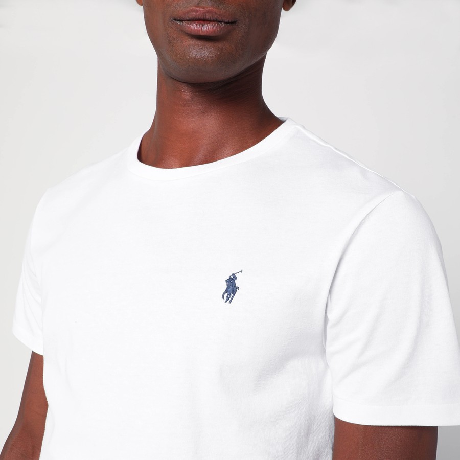 Polo Ralph Lauren T-shirt white in cotton Custom Slim-Fit