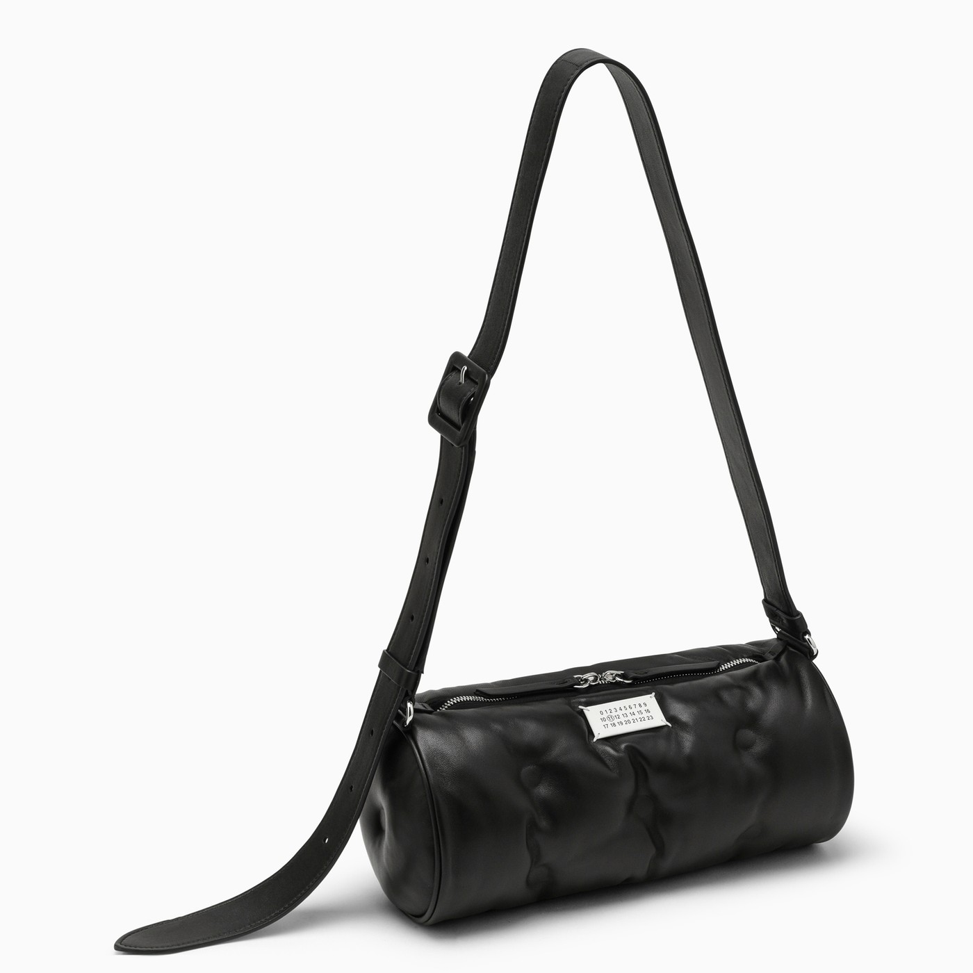 Maison Margiela Black leather Glam slam pillow bag TheDoubleF