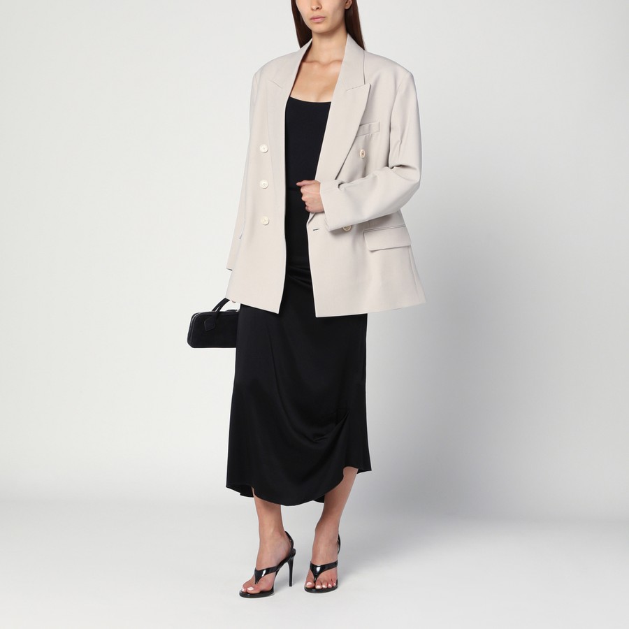 Victoria Beckham Pumice-coloured double-breasted jacket