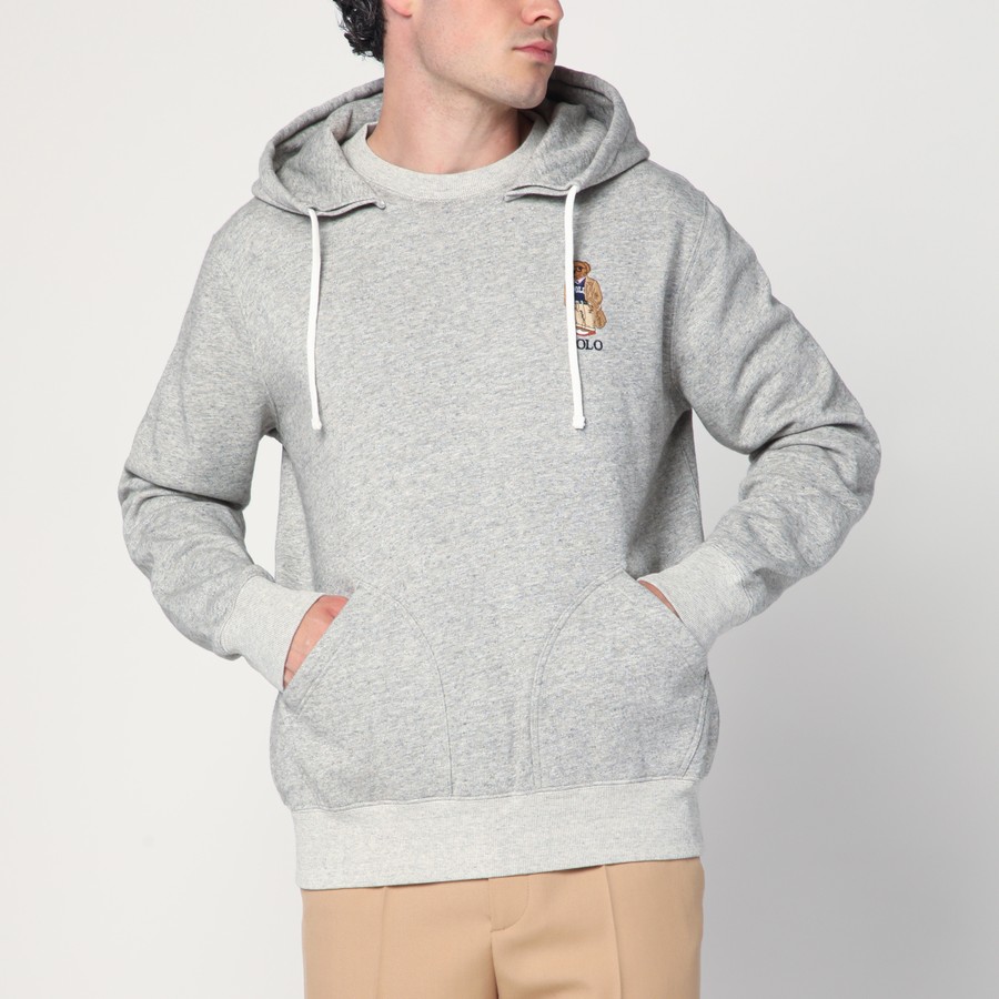 パーカー・フーディ POLO RALPH LAUREN Men Hoodies 710971780001CO LO GREY Polo Ralph Lauren Gray Polo Bear hoodie | TheDoubleF
