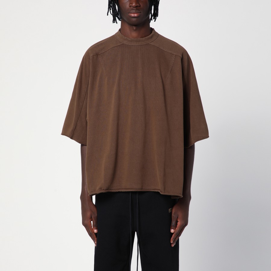 Tシャツ・カットソー ENTIRE STUDIOS Men T Shirts ES2487CO Brown Entire Studios Organic cotton brown T-shirt | TheDoubleF