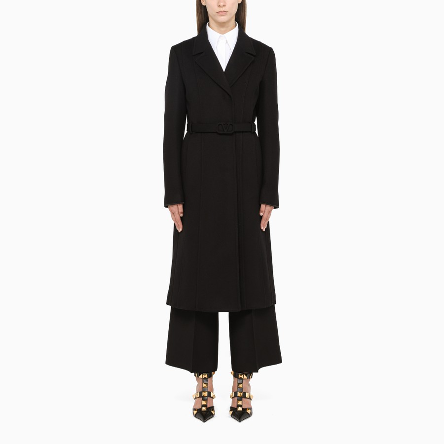 valentino black coat
