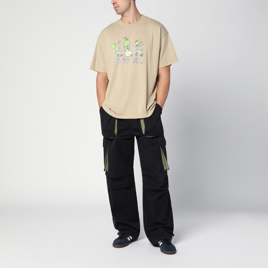 Tシャツ・カットソー BRAIN DEAD Men T Shirts F24T00004086CO Beige Brain Dead x Adidas Tennis T-shirt - Natural