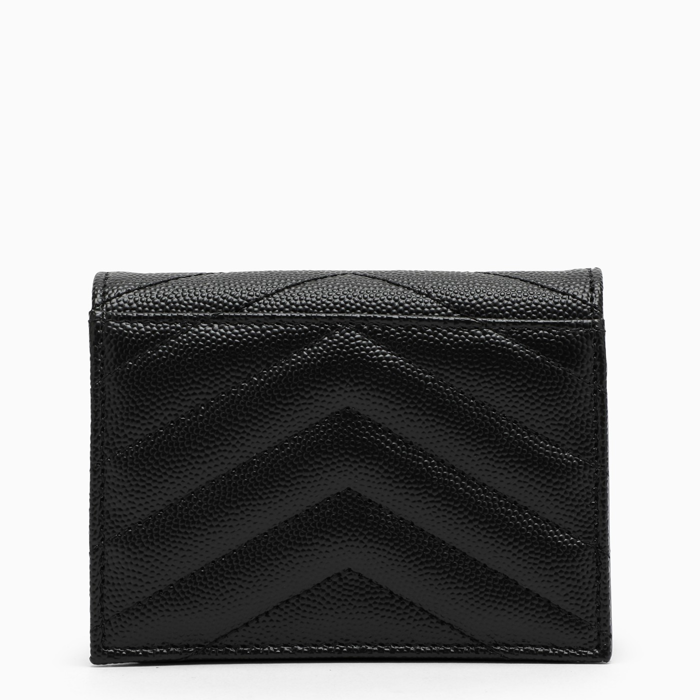 Saint Laurent Black Cassandre flap card holder TheDoubleF