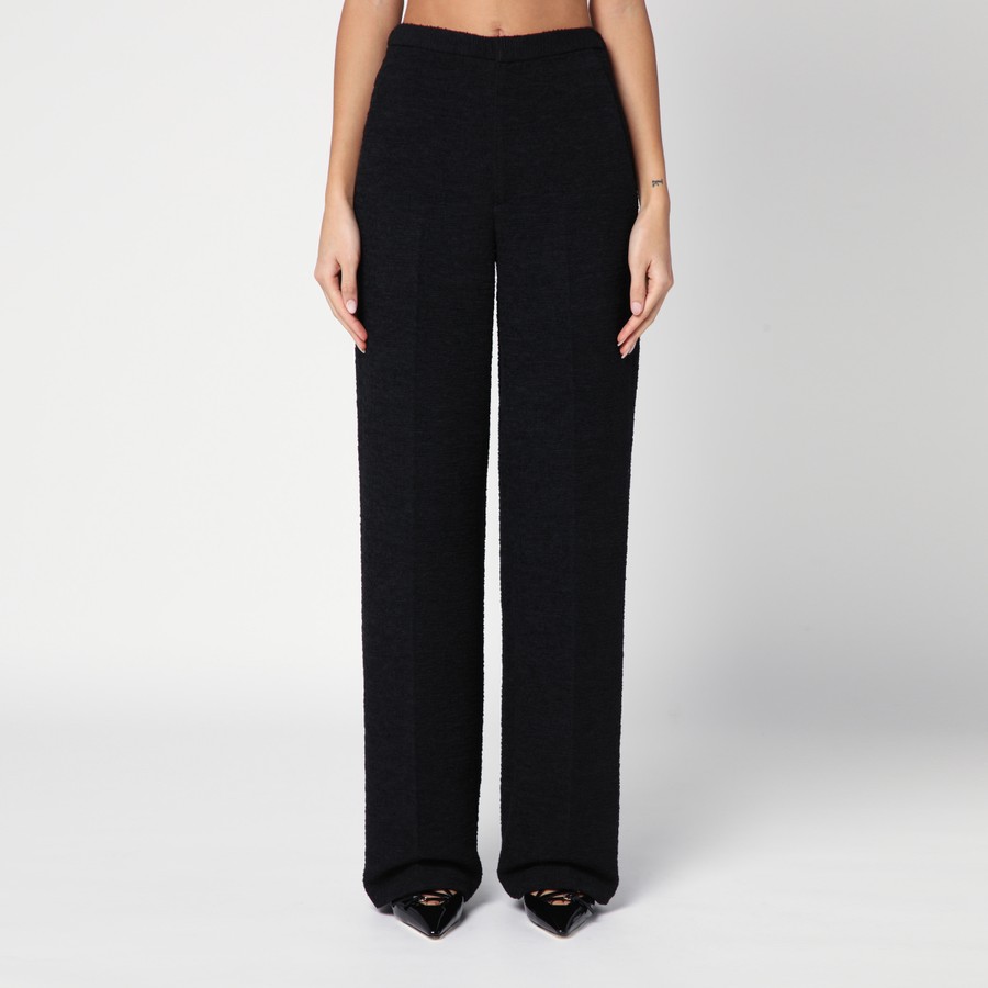 ボトムスその他 Loulou Studio Black straight boucle trousers Loulou Studio Black straight bouclé trousers | TheDoubleF
