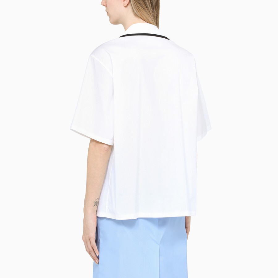 prada white button up