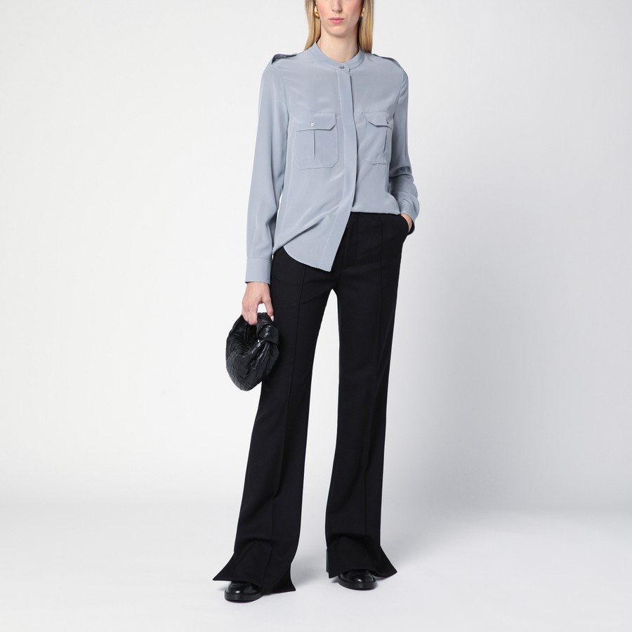 【関税&送料込】Chloe Black Asymmetrical Wool Trousers CHLOÉ Black Asymmetrical Wool Trousers