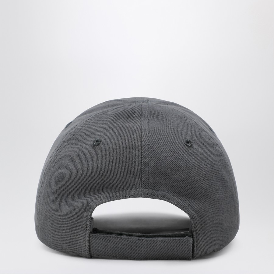 Balenciaga Grey cotton Patch baseball cap | TheDoubleF