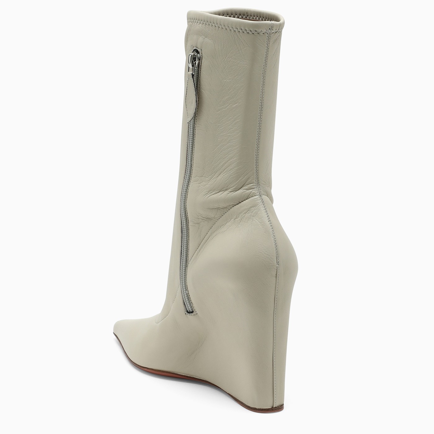 amina muaddi wedge boots