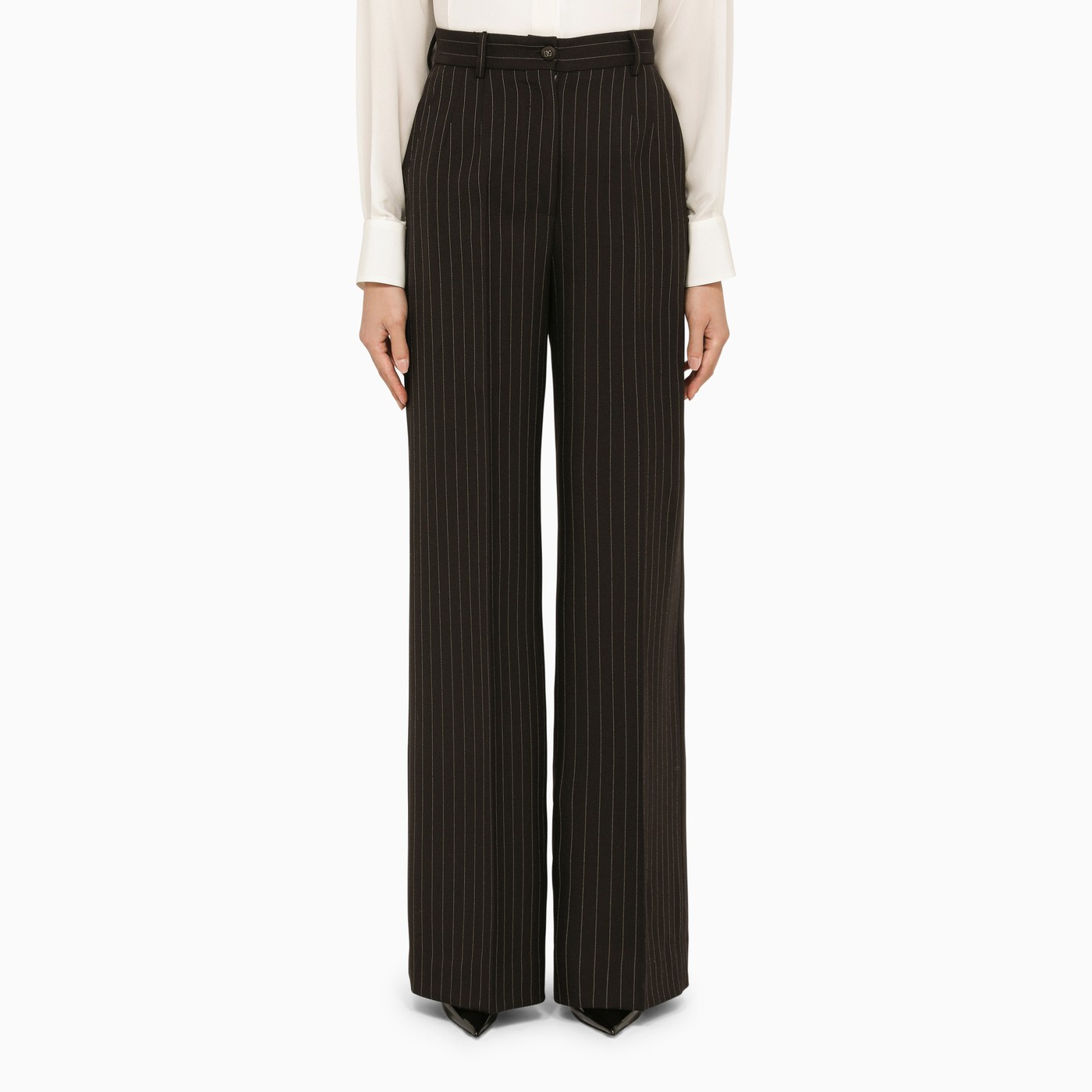 Dolce&Gabbana Black pinstripe trousers TheDoubleF