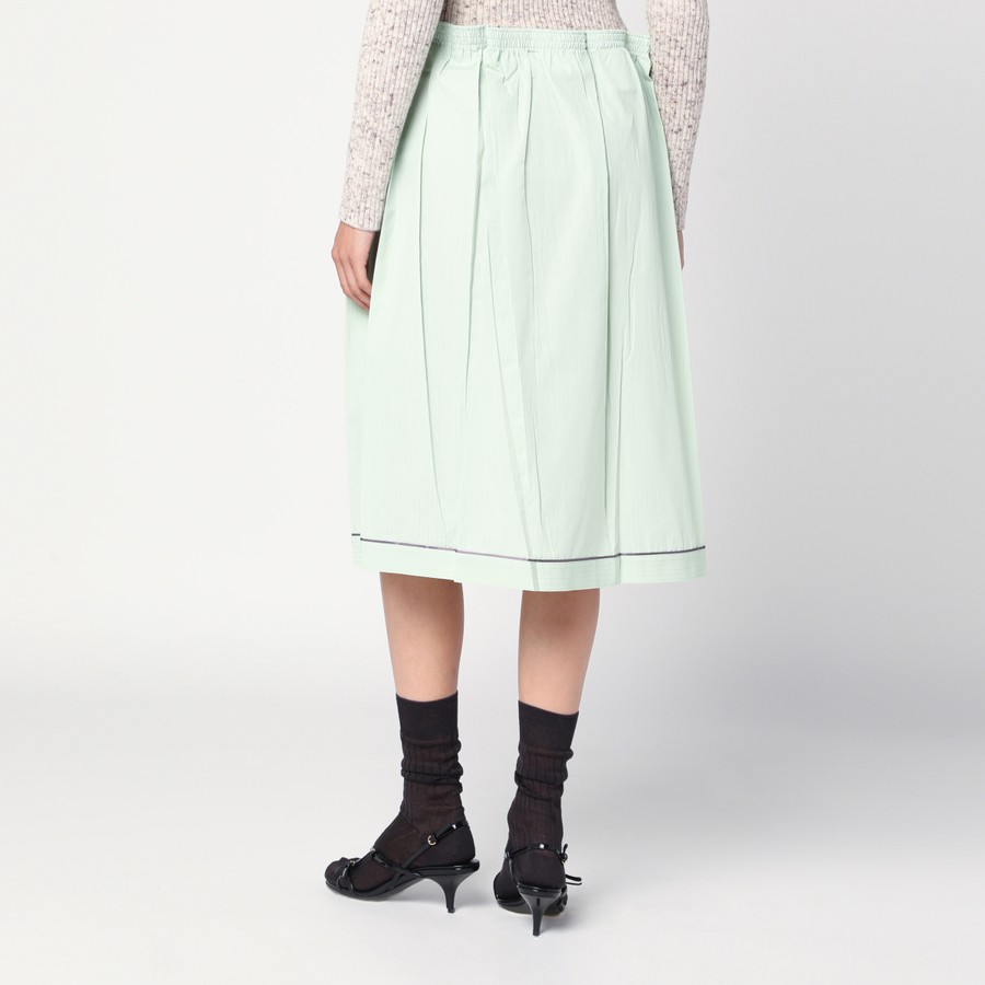 スカート PRADA AQUA-COLOURED COTTON SKIRT Prada Aqua-coloured cotton skirt | TheDoubleF