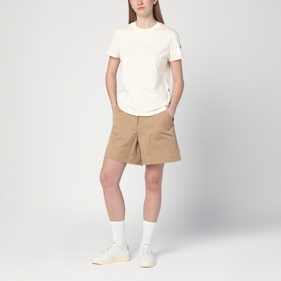 Moncler Beige cotton short | TheDoubleF