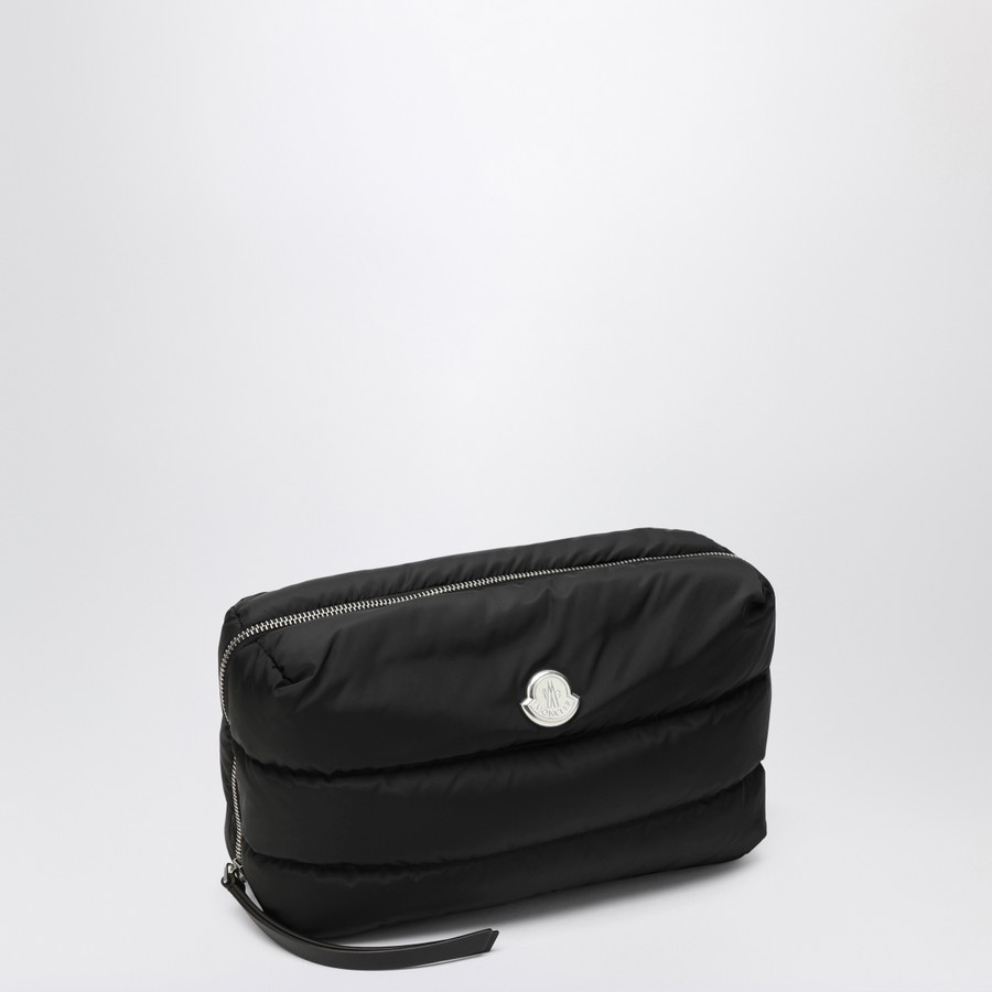 Moncler Beauty case Caradoc in nylon trapuntato nero