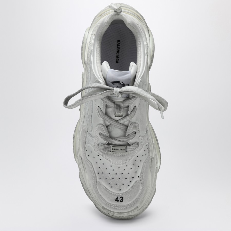 スニーカー BALENCIAGA 'Triple S Sporty' sneakers (803241WTSSL 9000) Balenciaga White Sneaker Triple S Sporty | TheDoubleF