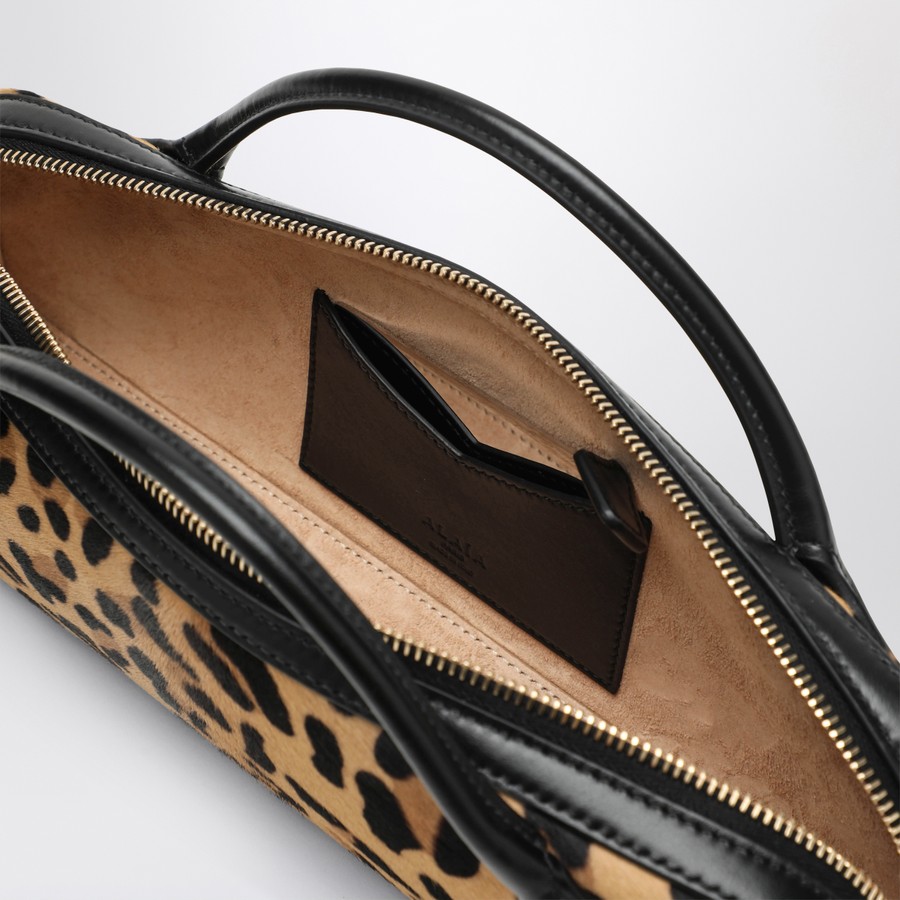 Alaïa Pochette Le Teckel in leopard print calfskin | TheDoubleF