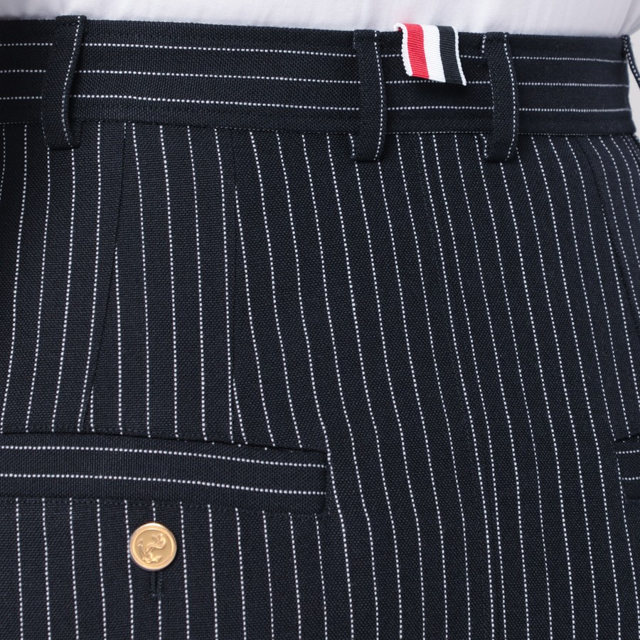 スカート Thom Browne Navy Blue Pinstriped Pencil Skirt Thom Browne Navy blue pinstriped pencil skirt | TheDoubleF