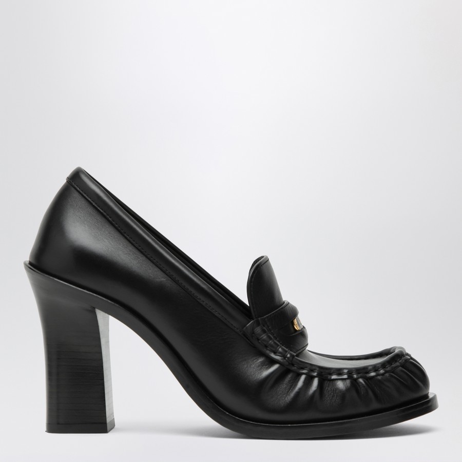 ローファー・オックスフォード Burberry Cadet Black Leather Loafers With Heel Burberry Cadet black leather loafers with heel | TheDoubleF