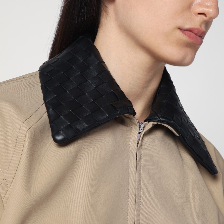 ジャケット BOTTEGA VENETA Woman Jacket Rope 829465 V5CV0 9713 Bottega Veneta Intrecciato Collar Cotton Jacket 829465.V5CV0