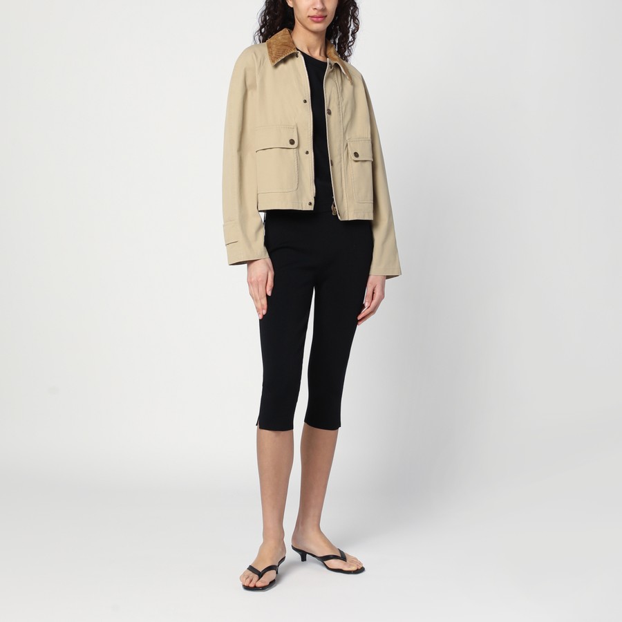 Burberry Beige cropped cotton jacket | TheDoubleF