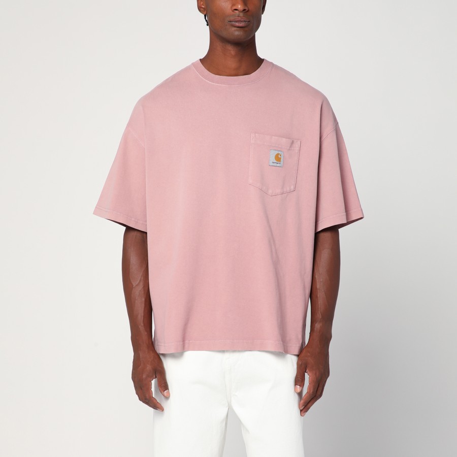 Tシャツ・カットソー Carhartt Wip S S Hudson Pocket T-Shirt In Daphne Colour Carhartt WIP S/S Hudson Pocket T-Shirt in Daphne colour